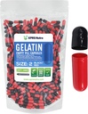 XPRS Nutra Taille 2 Capsules vides - 1000 Compte Capsules de gélatine vides - Pills Bricolage Capsule Remplissage - Pure Pilule à Pilule pour Do-It-Youlf Suppléments (Noir/Rouge)