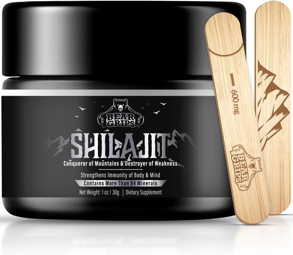 Shilajit Pure Himalayan Organic - Supplément Shilajit Pure Himalayan - Résine Shilajit pour hommes Pure Shilajit avec 85+ Trace Minerals et Acide Fulvic, support Métabolisme et système immunitaire - 30g
