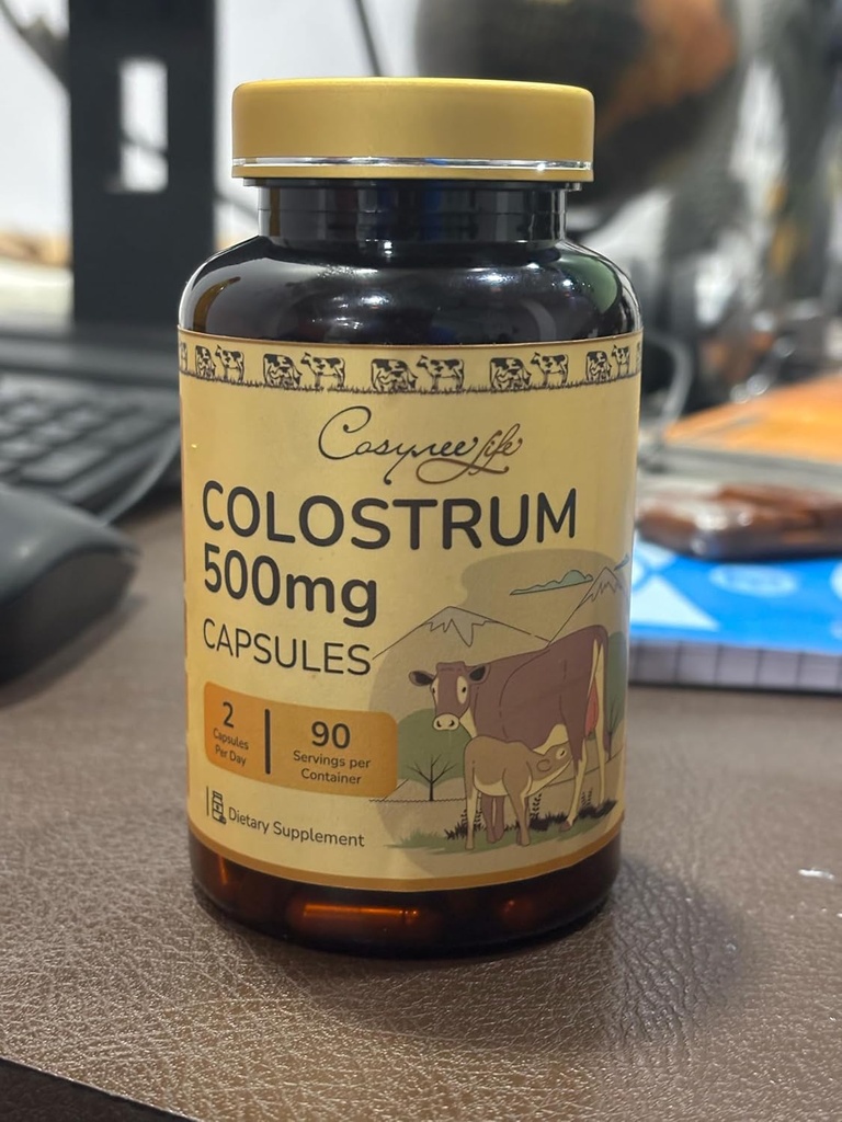 Congeler le supplément de colostrum séché - 180 capsules 40% IgG IMMUNOGLOBINS $ 1 200mg PAR portion