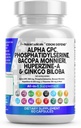 Nutraceutiques propres Alpha GPC Choline Phosphatidylsérine Bacopa Monnieri Ginkgo Biloba Huperzine Un supplément avec Urdine Lions Mane Cats Claw NAC Vitamine C B D E