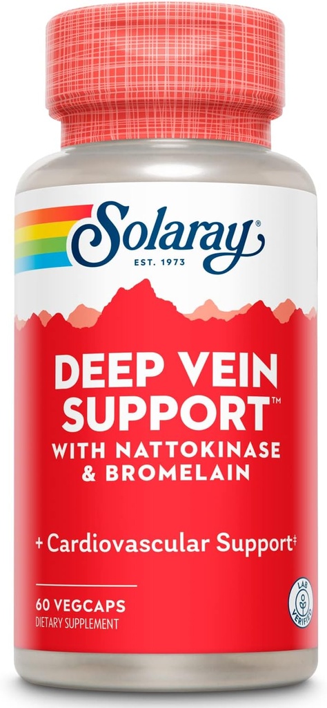 SOLARAY Deep Vein Support, Veg Cap (Btl-Plastic) | 60ct