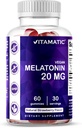 Mélatonine vitamatique 20mg Gommies pour adultes, 30 portions - 60 comte - Supplément de formation non-habitant