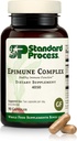 Complexe épimune de processus standard - Vegan Immune System Support - Supplément respiratoire et immunitaire avec Maitake & Turkey Tail Champignons - Vegan, végétalien et sans gluten - 90 capsules