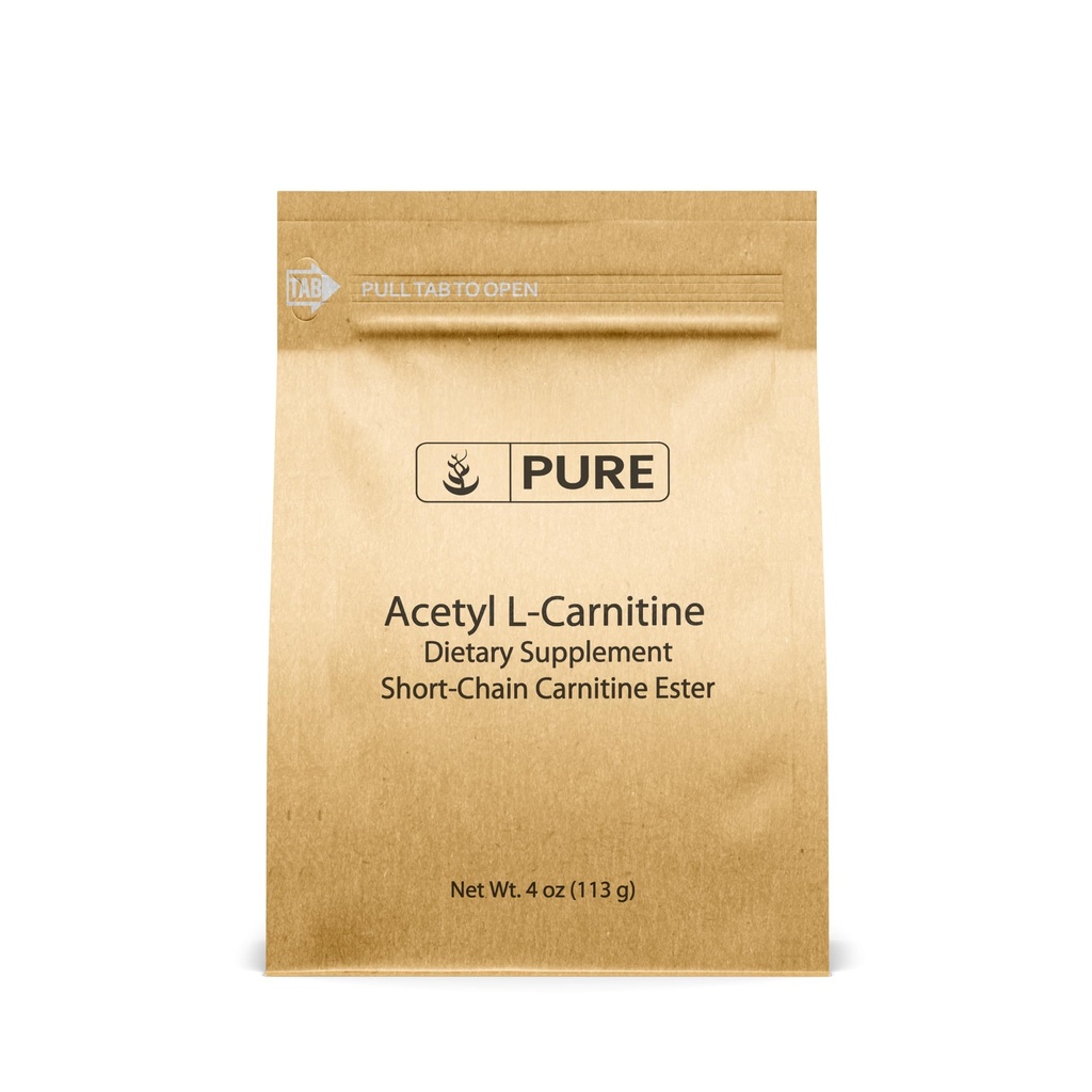 Ingrédients originaux purs Acétyl L-Carnitine (4oz) ALCAR, supplément en poudre d'acide amino