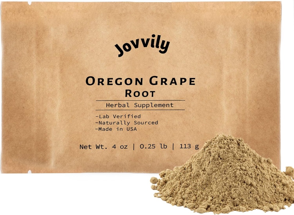 Poudre de racine de raisin de l'Oregon - 4 oz - Un ingrédient unique, supplément à base de plantes