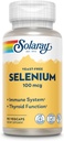 Solaray Levure sans sélénium 100mcg, protection de la fonction immunitaire et thyroïde en bonne santé, absorption accrue, 90 Serv, 90 VegCaps
