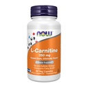 NOW Supplements, L-Carnitine 250 mg, Purest Form, Amino Acid, Fitness Support*, 60 Veg Capsules