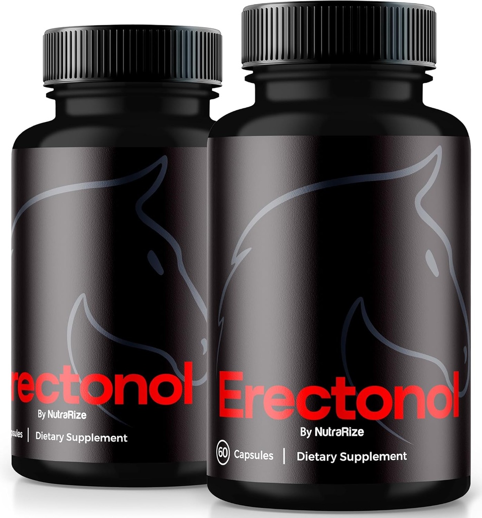 (2 Pack) Erectonol Capsules pour hommes, Erectonol Male Dietary Supplement, Formule quotidienne pour le mieux-être des hommes et la performance de pic, Pills de formule avancée pour un mode de vie actif, Commentaires (120 Capsules)