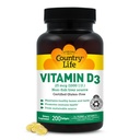 Pays Vie Vitamine D3 1000 UI Gels doux, Grand, 200 sg, 200 Compte