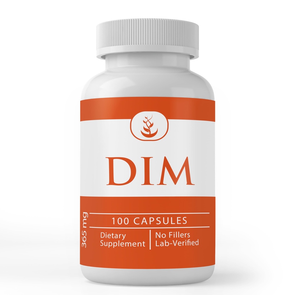 INGRÉDIENTS ORIGINAUX DIM Diindolylméthane (100 Capsules) Pure, laboratoire vérifié, sans remplissage