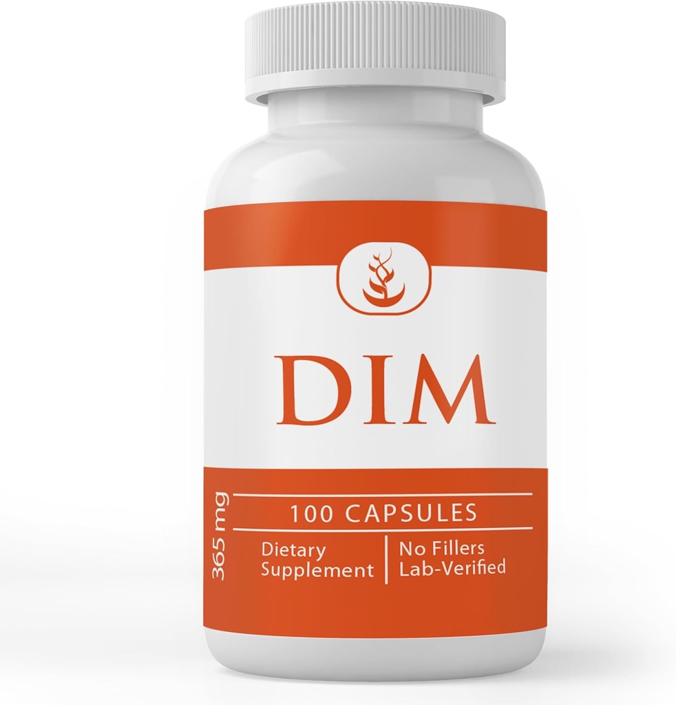 INGRÉDIENTS ORIGINAUX DIM Diindolylméthane (100 Capsules) Pure, laboratoire vérifié, sans remplissage