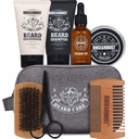 Rinse & Robust Beard Kit soin de la barbe Grooming pour les hommes Ensemble de voyage de la barbe Ensemble cadeau pour les hommes Sac de voyage pour les hommes Jour des pères Cadeau papa