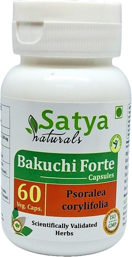 Bakuchi Forte Capsule 500 mg. 60 Gél. Capsule de Bakuchi (Psoralea Corylifolia) Capsules d'extrait pour hommes et femmes.