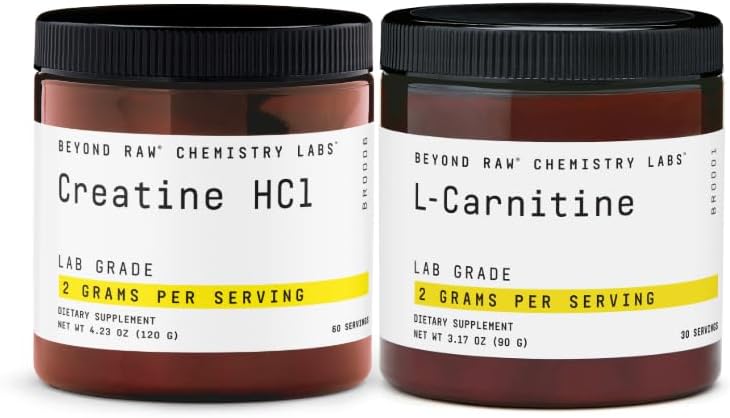BEYOND RAW Creatine HCL en poudre + L-Carnitine en poudre