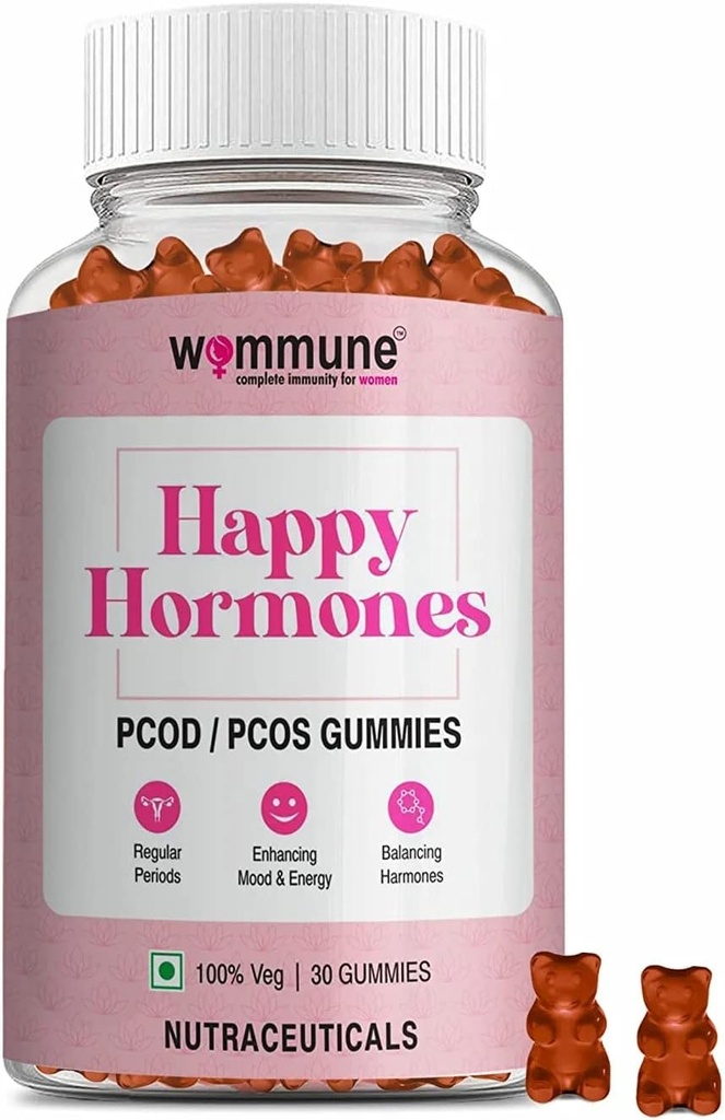 PCOD PCOD Balance Gummies pour les périodes régulières I déséquilibre hormonal, grossesse naturelle I Inositol Fortified Help in Facial Hair & Acne , Période retardée - Revitaliser, rééquilibrer, recharger - Gummies