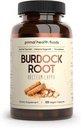 Organic Burdock Root Capsules 1000 mg 60 portions de sang, d'immuno, de thyroïde, de peau et de soutien articulaire
