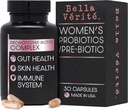 Bella Vérité. Complexe probiotique et prébiotique - Soutenir la santé digestive et gustative des femmes - 3,45 milliards CFU Lactobacillus Probiotiques pour la peau plus claire - Supplément probiotique quotidien (30 capsules végétariennes)