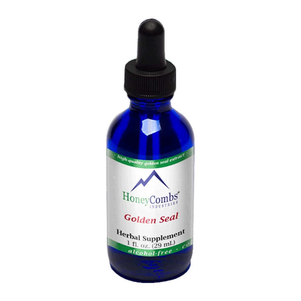 Extrait sans alcool GoldenSeal liquide – supplément de racine GoldenSeal naturel et biologique pour la digestion, le soutien respiratoire et immunitaire – gouttes de sel d'or pressé à froid, 1 Fl Oz