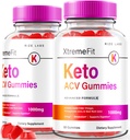 les laboratoires de taille - Xtremefit Keto ACV Gummies pour la perte de poids avancée, formule avancée, supplément de vinaigre de cidre de pomme (120 Gummies)