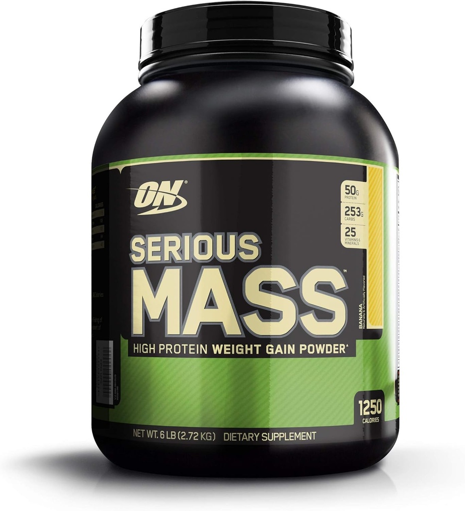 Santé et beauté Optimum Nutrition Masse sérieuseMC, banane, 6 lb (2,72 kg)
