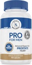 PRO Prostate Health Suppléments pour les hommes avec Saw Palmetto, Beta Sitostérol + soutient une miction et un flux sains, réduit les urgences et les voyages de salle de bains pour que vous puissiez bien dormir + bloqueur DHT, 90 capsules