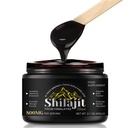 800 Mg Himalayan Shilajit résine, Shilajit Pure Himalayan biologique, Pure Shilajit avec acide humique, acide fulvic et 85+ complexe minéral de traces, gel supplémentaire pour l'énergie et le soutien immunitaire, hommes et femmes, 60g