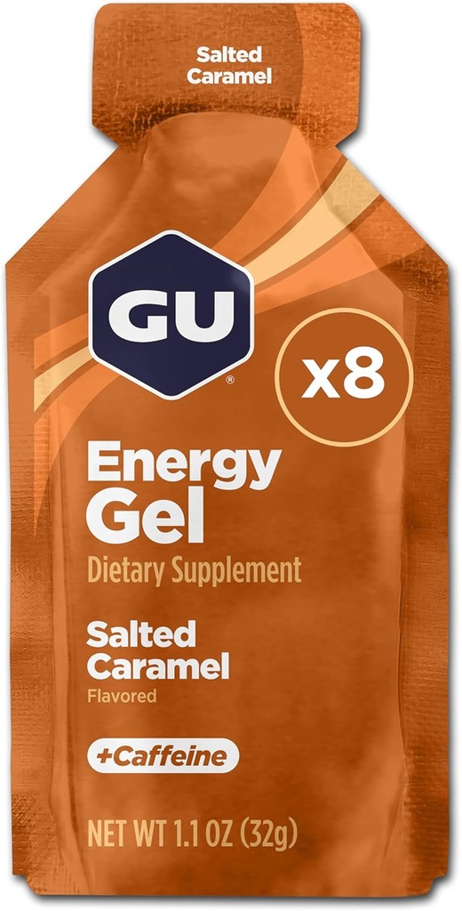 GU Energy Original Sports Nutrition Gel d'énergie, 8-Conte, Caramel salé