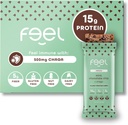 Feel Vegan Protein Bars (en anglais seulement) Chipe de chocolat à la menthe (en anglais seulement) Keto (en anglais seulement) Sans gluten (en anglais seulement) Organic (en anglais seulement) Chaga Mushroom (en anglais seulement) 15g Protéine végétale (en anglais seulement) Faible teneur en protéines (en anglais seulement)