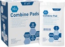 MED PRIDE Antiadhésif Stérile Abd Combinez les tampons 5x9 en habillage chirurgical supplémentaire absorbant pour les fuites lourdes (40 comte)