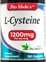 Lab - L-cystéine, 1200 mg par portion, forme libre Acid Amino - Kératine Support pour la peau, les cheveux et les ongles - Glutathion Support, Absorption ultra élevée.