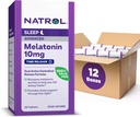 Natrol Advanced Sleep Melatonin 10mg, supplément alimentaire pour le sommeil reposé, la libération de la mélatonine comprimés, 30 comprimés de libération de temps, 30 jours d'approvisionnement (paquet de 12)