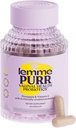 Lemme Purr Probiotiques vaginaux pour les femmes - Promotion de l'équilibre du pH, santé de l'odore vaginale et du trac urinaire sain avec mélange Lactobacillus, souches testées cliniquement, ananas et vitamine C - 60 gélules de légumes