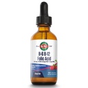 KAL Vitamine B-6 B-12 gouttes d'acide folique, gouttes de supplément de vitamine B liquide, santé cardiaque, énergie, soutien des cellules du sang rouge avec le méthyle B12 et le folate de méthyle, saveur naturelle de baie mixte, 59 portions, 2oz