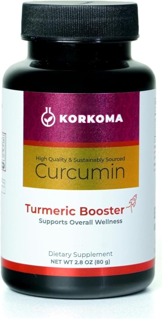Booster curcuma - Superaliment curcuma biologique avec extrait de curcumine, soutient le système immunitaire, nurtures peau saine et le bien-être général