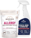 Rocco & Roxie Cat Allergie Suppléments & Stain & Odor Eliminator Bundle