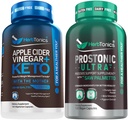 Herbtonics Capsules de vinaigre de cidre de pomme Plus Keto BHB-Sam Palmetto Beta Sitostérol