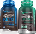 Herbtonics Capsules de vinaigre de cidre de pomme Plus Keto BHB-Sam Palmetto Beta Sitostérol