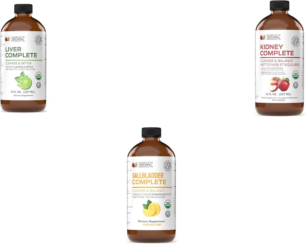 Produits naturels complets Foie complet 8oz, rein complet 8oz et Gallbladder complet 8oz