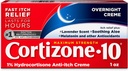Cortizone-10 Strength Maximum Overnight Ditch Relief Cream, 1% Hydrocortisone, Fast-Acting, Lavande parfumé crème anti-Itch pour les piqûres de bug, Rash, Eczema, Psoriasis, Poison Ivy, Chêne, Sumac, 1 oz