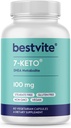 BESTVITE 7-Keto 100mg DHEA (60 gélules végétariennes) - Pas de stéarates