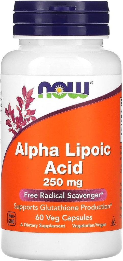 Maintenant Aliments Alpha acide lipoïque 250mg, 60 CT