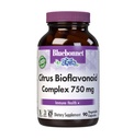Bluebonnet Citrus Bioflavonoïde Complex 750 mg Immune System Support - Hespéridin Citrus Bioflavonoïdes d'oranges Citrons Pamplemousses et Limes - Non-OGM, Vegan, Sans gluten - 90 Capsules de légumes