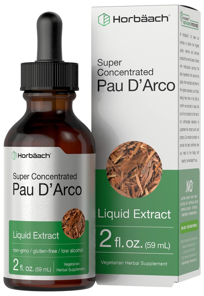 Horbaach PAU D Arco Teinture d'écorces de 2 fl oz.