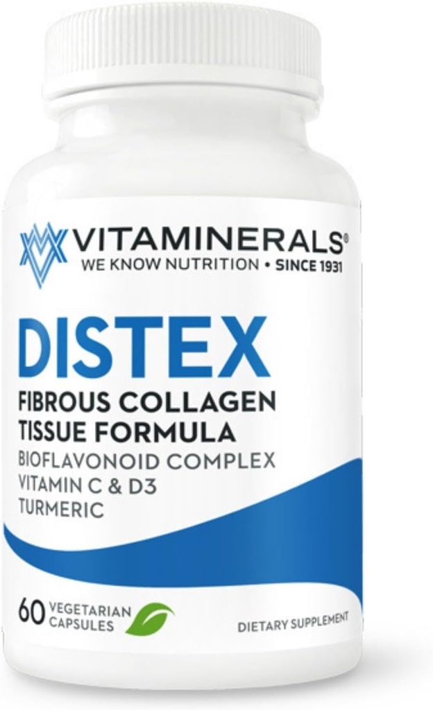 Vitaminerals 117 Distex™ Spinal Disc Support | Bromelain | Turmeric | Manganese | 60 Veggie Caps