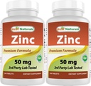 Meilleur supplément de zinc naturel comme gluconate de zinc 50mg 240 comprimés