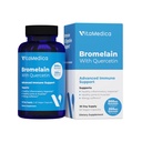 VitaMedica Bromelain & Quercetin Supplément - 500mg Bromelain 250mg Quercetin - 2400 GDU pour l'immunité, le soutien articulaire, l'inflammation et la récupération musculaire - 60 Capsules Vegan - 30 portions