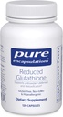 Encapsulations pures Réduction du glutathion. Supplément antioxydant hypoallergénique pour soutenir la santé du foie et des cellules.