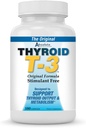 Absolute Nutrition Thyroid T-3 Radical Metabolic Booster, Energy & Focus Unflavored Thyroid Support Formula Capsules, Natural Metabolism Booster, Support Healthy Thyroid Function, 180 Capsules
