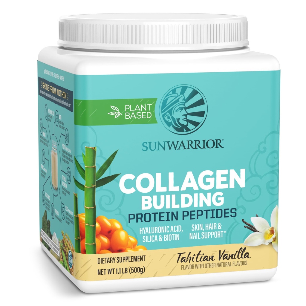 Poudre végétale de protéine de collagène à base de plantes à base d'acide hyaluronique Minéraux Biotine Sans soja Sans lait Sans gluten NON-GMO.