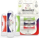 iBreathEZ Nasal Sinus Inhaler Kit formulé par des chirurgiens ENT avec des huiles essentielles pour l'énergie, le stress, la décongestion et le froid ou le soulagement de l'allergie (3 pack)